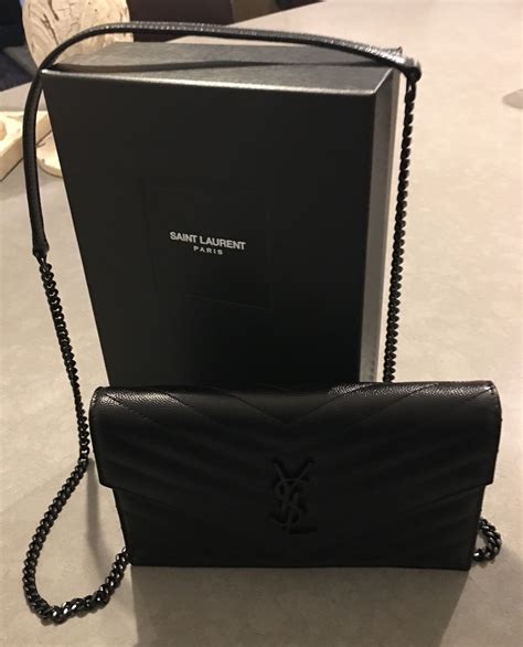 ysl monogram wallet on chain review|ysl monogram wallet price.